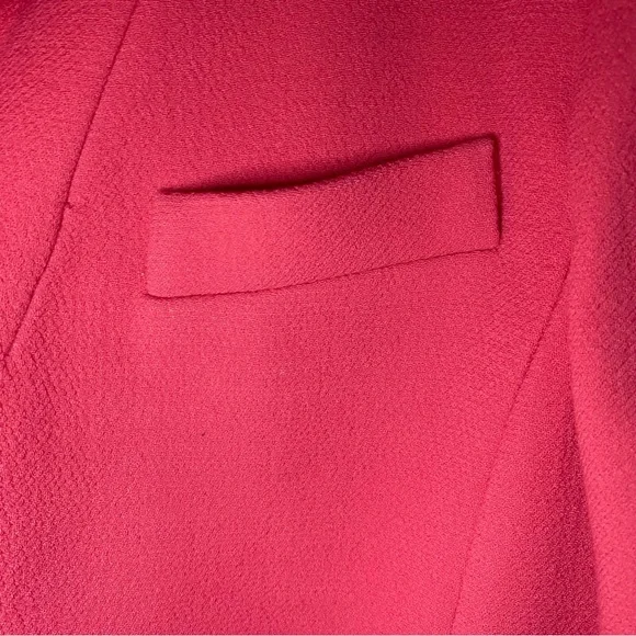 Like New J.Crew Double-Breasted Coat, Italian Double Cloth In Pink - Size 8 - Picture 8 of 9